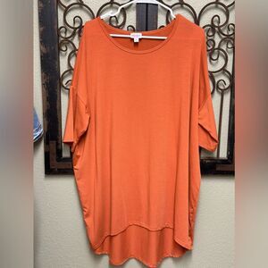 Lula Roe burnt orange dress tunic